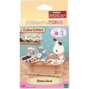 Calico Critters Kitchen Island Toy Dollhouse Furniture and Accessories Small New
